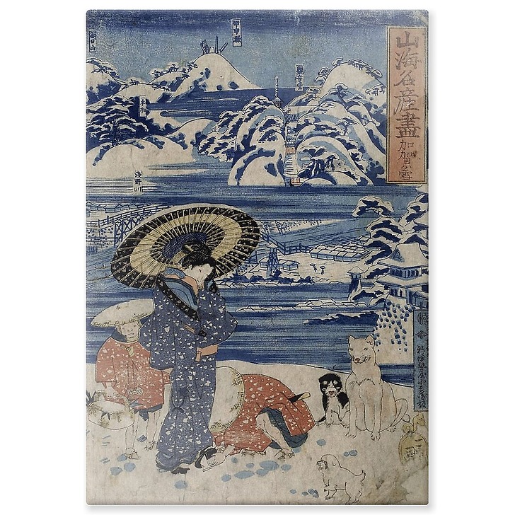 La neige à Kaga (panneaux aluminium)