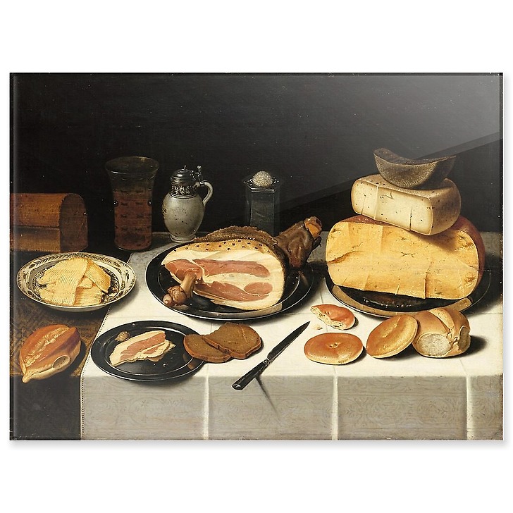 Still life with ham (acrylic panels)