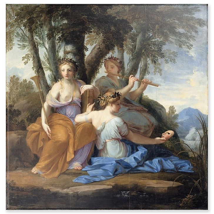 Clio, Euterpe et Thalie (panneaux acryliques)