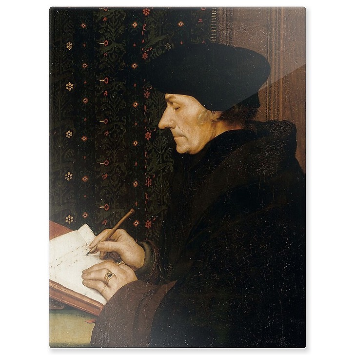 Portrait of Erasmus of Rotterdam Writing (aluminium panels)