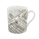 Turgot Map of Paris Mug - Gold