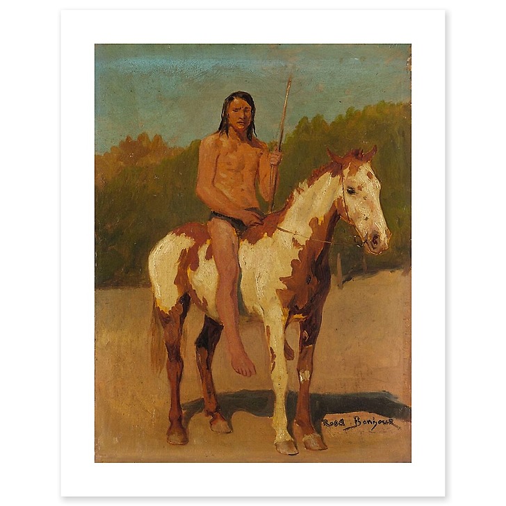 Peau-Rouge à cheval (affiches d'art)