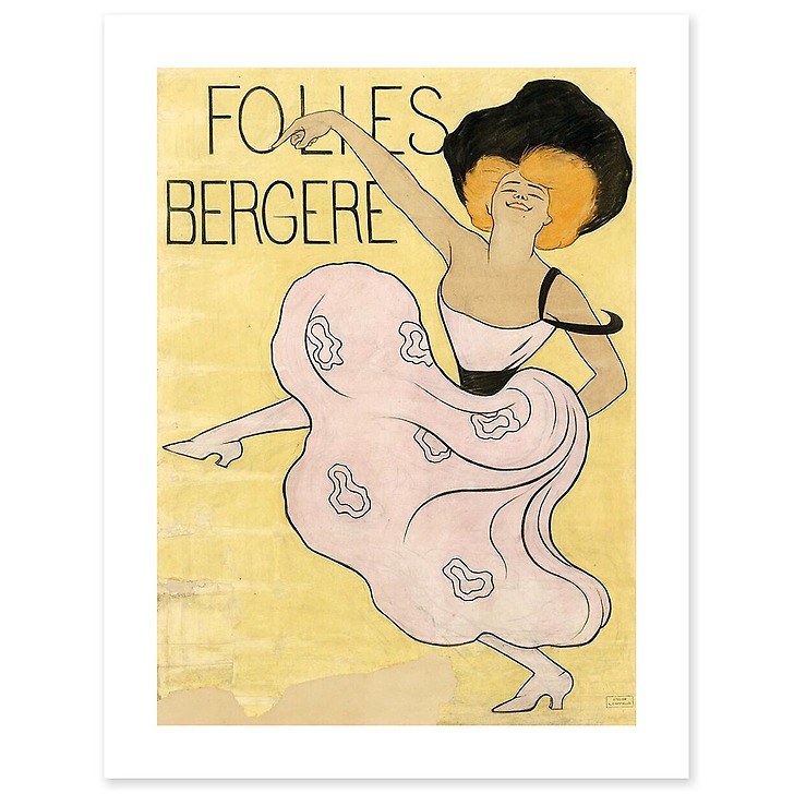 Folies Bergères : maquette définitive de l'affiche de 1900 (affiches d'art)