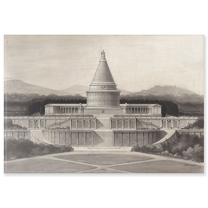 Projet de monument funéraire commémoratif de la défense de Paris (panneaux acryliques)