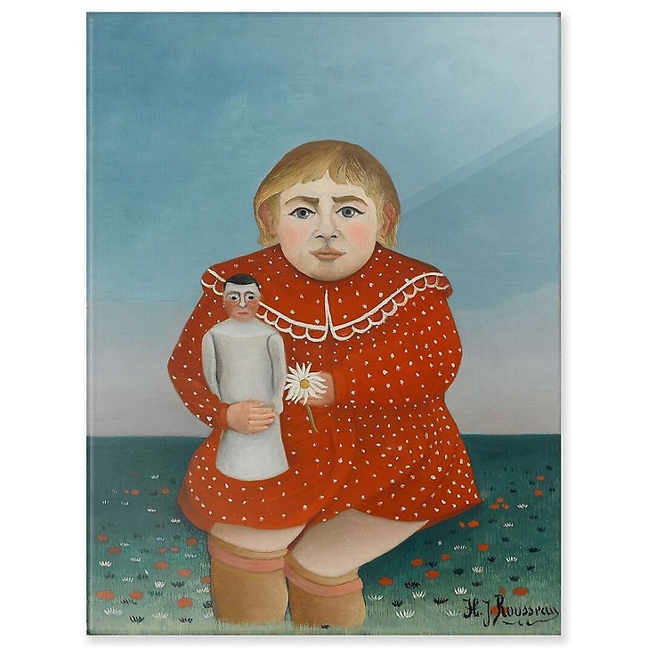 L'enfant à la poupée (panneaux acryliques)
