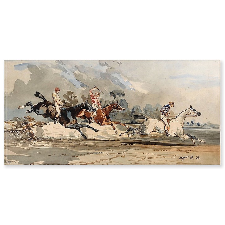 Course de chevaux (panneaux acryliques)