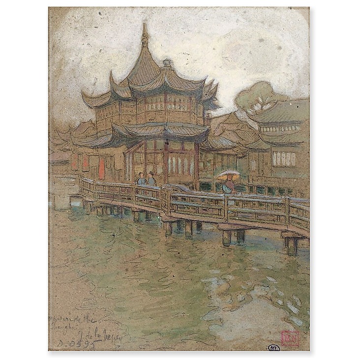 Maison de thé à Shangaï (panneaux acryliques)