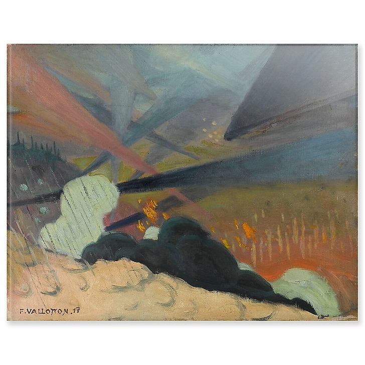 Verdun, sketch, 1917 (acrylic panels)