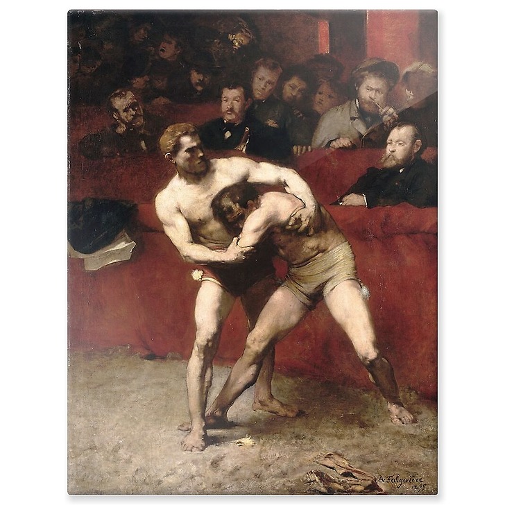 Wrestlers (aluminium panels)