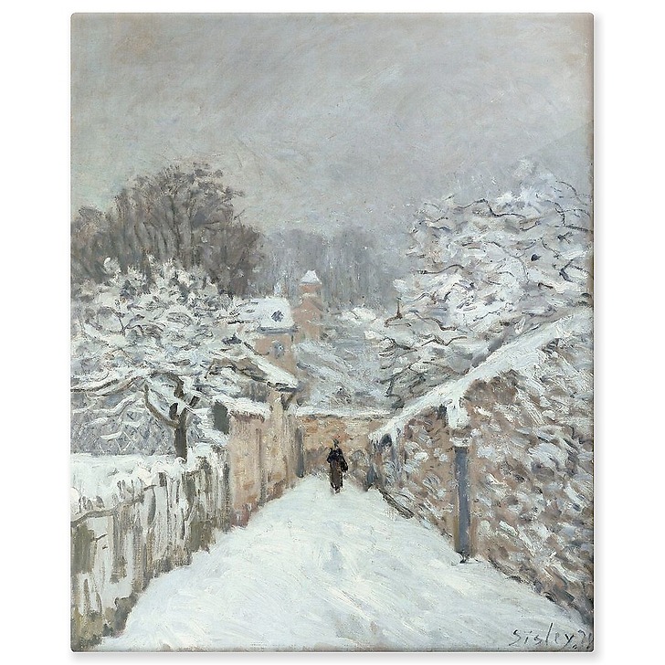 Snow at Louveciennes (aluminium panels)