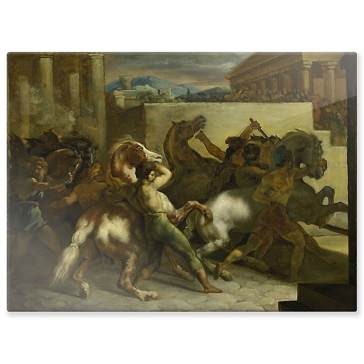 Course de chevaux libres à Rome (panneaux aluminium)