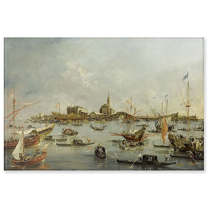 Le Doge sur le Bucentaure, à San Nicolo di Lido à Venise, le jour de l'ascension (panneaux acryliques)