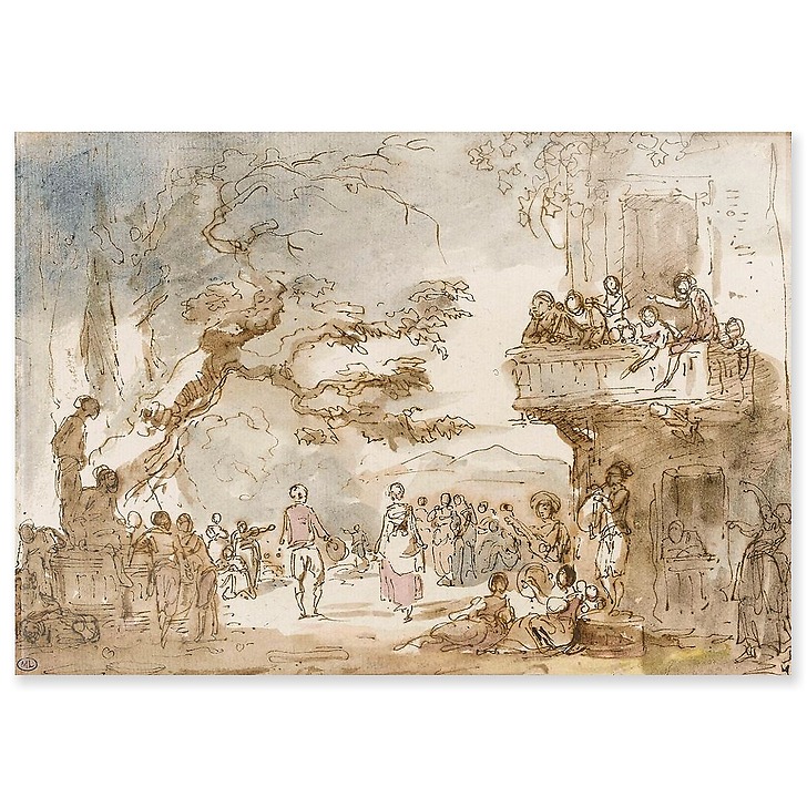 Danse villageoise (panneaux acryliques)