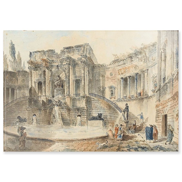 Monumental fountain (acrylic panels)