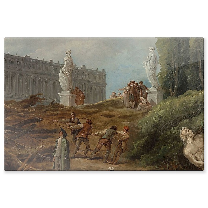View of the Bosquet des "Bains d'Apollon" (aluminium panels)