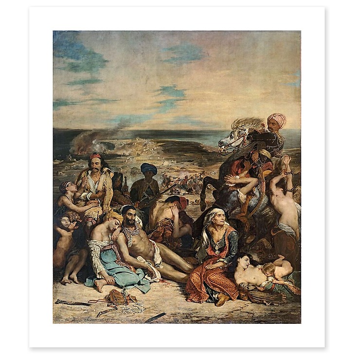 Scenes of the Scio massacres (canvas without frame)
