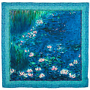 Orangerie Museum Waterlilies Scarf - Green reflections