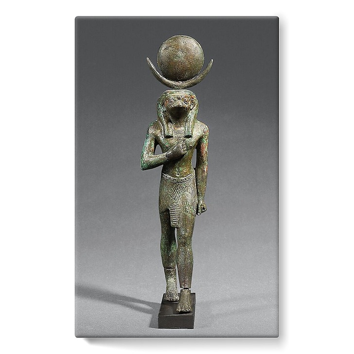 Statuette du dieu-lune à tête de faucon Khonsou (stretched canvas)