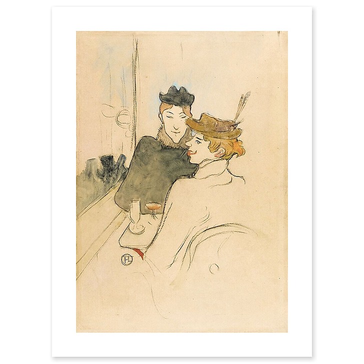 Deux femmes assises au café, 1893 (art prints)