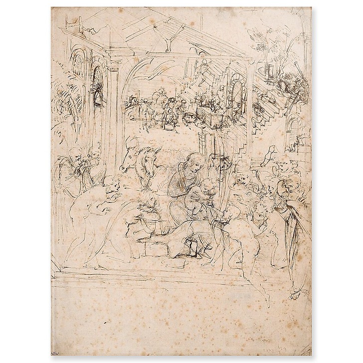 Étude de composition pour l'Adoration des Mages (acrylic panels)