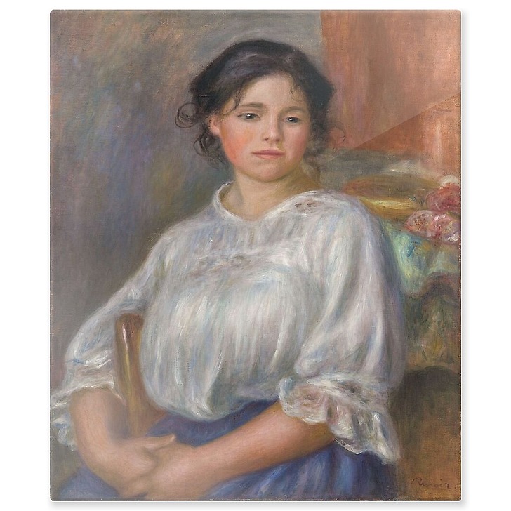 Jeune fille assise (aluminium panels)