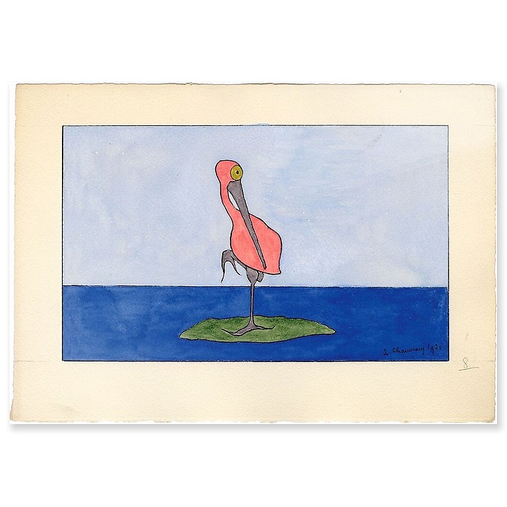 Paysages monstrueux, N° 8, 1920 (acrylic panels)