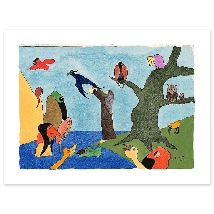 Ancien Testament « Dieu crée les oiseaux », N°9, 1921 (canvas without frame)