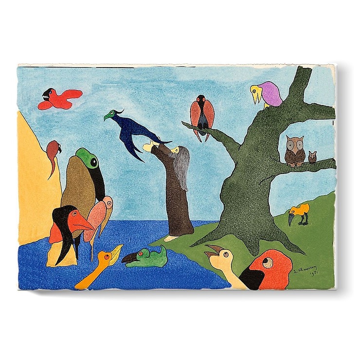 Ancien Testament « Dieu crée les oiseaux », N°9, 1921 (stretched canvas)