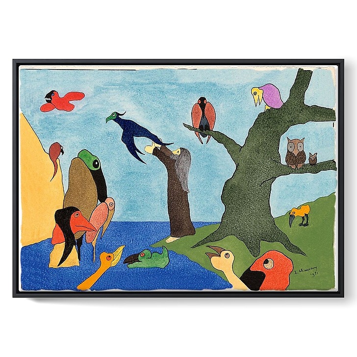 Ancien Testament « Dieu crée les oiseaux », N°9, 1921 (framed canvas)