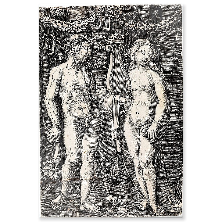 Hercule et une Muse (aluminium panels)