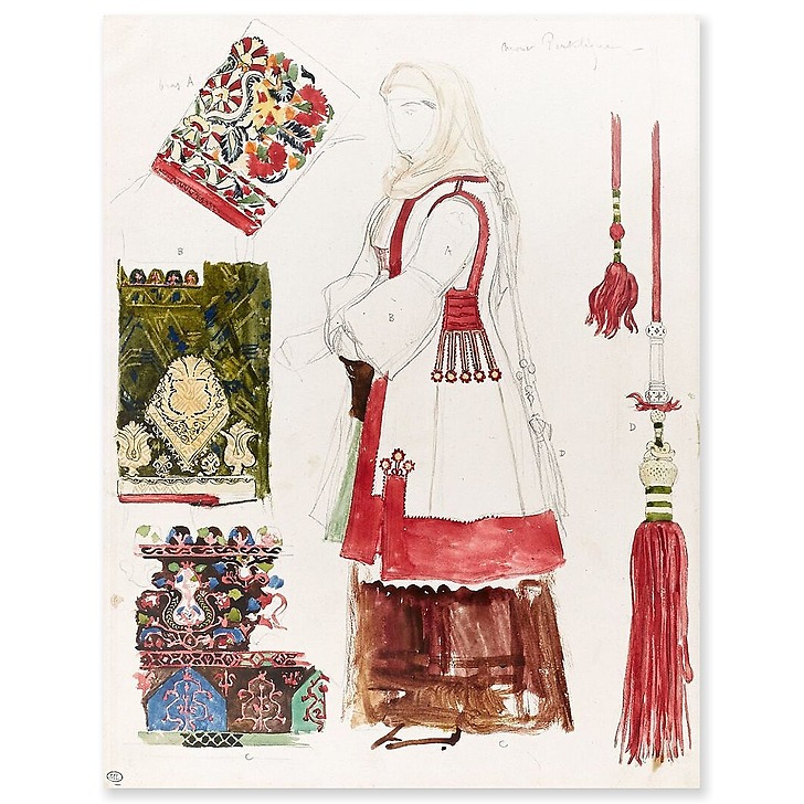 Costume du mont Pentélique (panneaux acryliques)