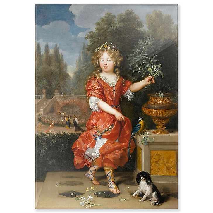 Portrait présumé de Mademoiselle de Blois (panneaux acryliques)