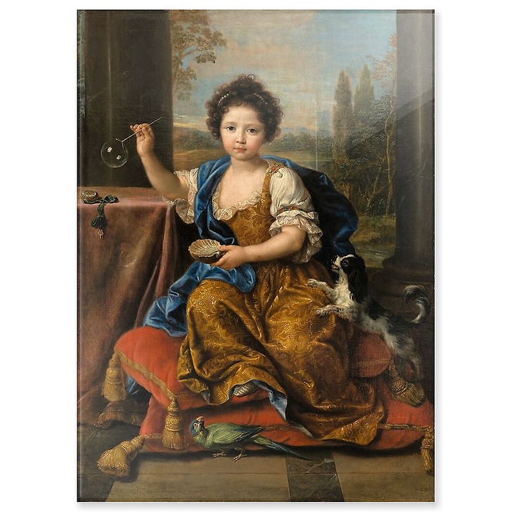 Portrait présumé de Louise Marie-Anne de Bourbon, Mademoiselle de Tours (panneaux acryliques)