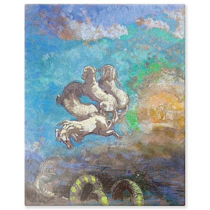 Le Char d’Apollon (détail) (panneaux aluminium)