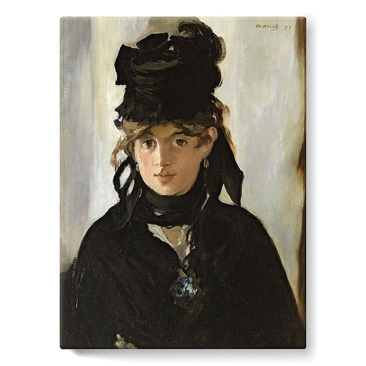 Berthe Morisot au bouquet de violettes (détail) (stretched canvas)
