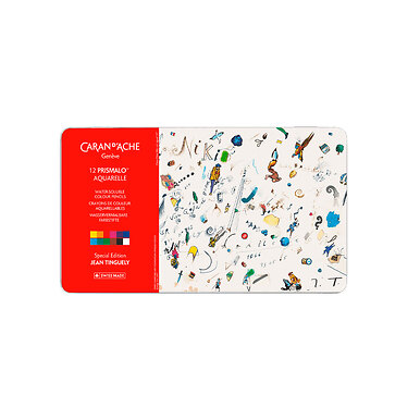 Boîte de 12 crayons de couleur aquarellables Prismalo™ Jean Tinguely