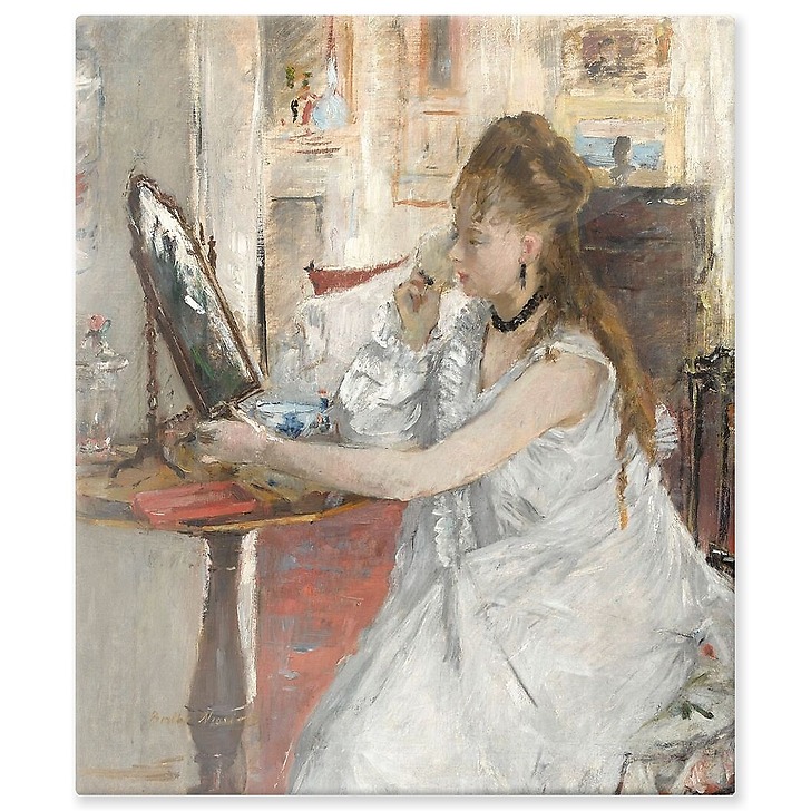 Jeune femme se poudrant (aluminium panels)