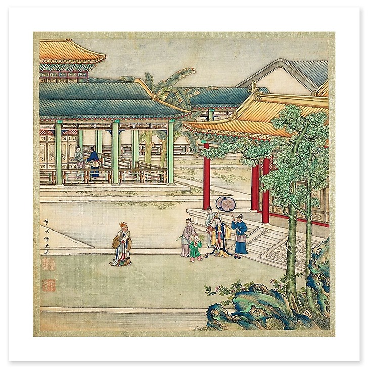 Album contenant 12 scènes diverses (détail) (affiches d'art)