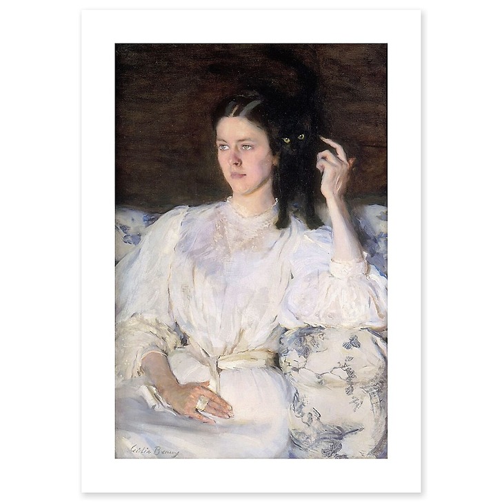 Sita et Sarita ou jeune fille au chat (art prints)
