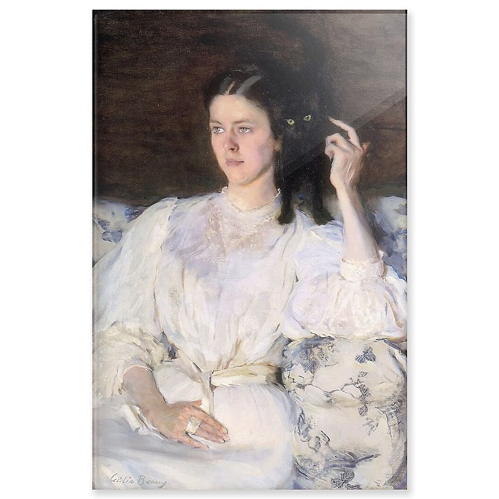 Sita et Sarita ou jeune fille au chat (panneaux acryliques)