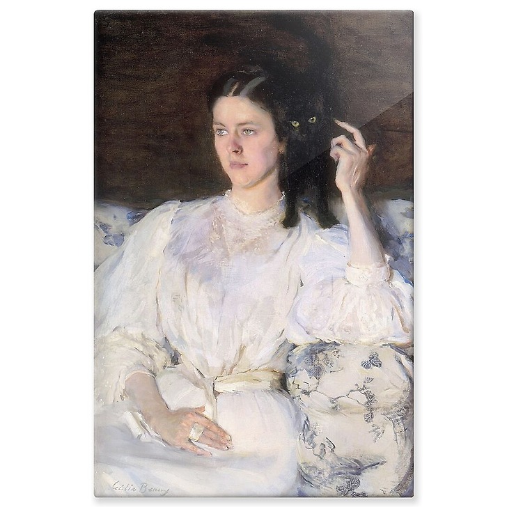 Sita et Sarita ou jeune fille au chat (panneaux aluminium)