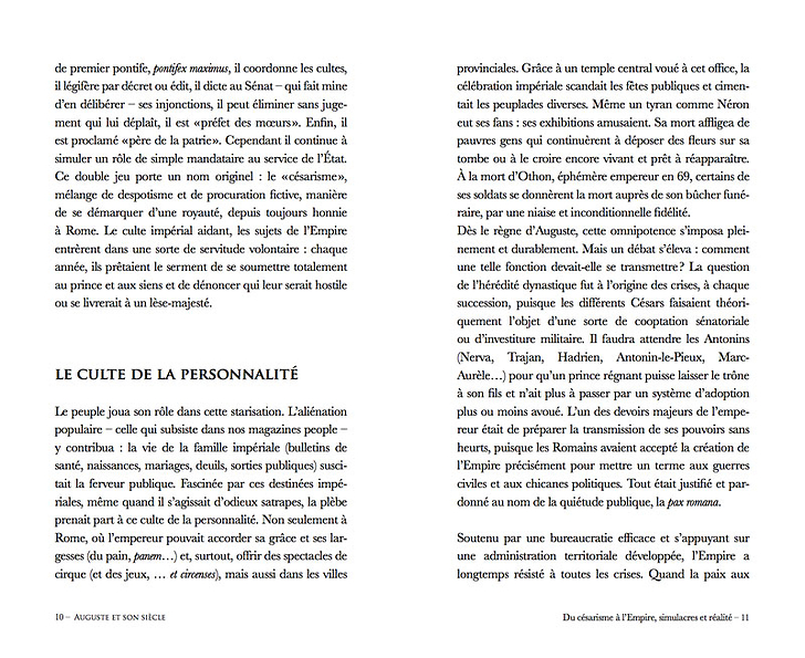 Auguste et son siècle