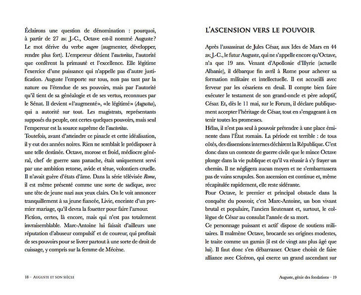 Auguste et son siècle