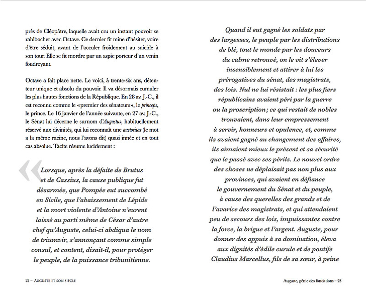 Auguste et son siècle