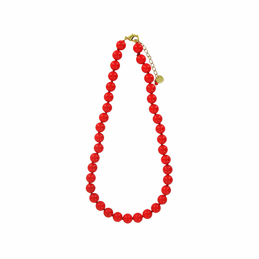 Collier Perles rouges