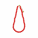 Collier Perles rouges