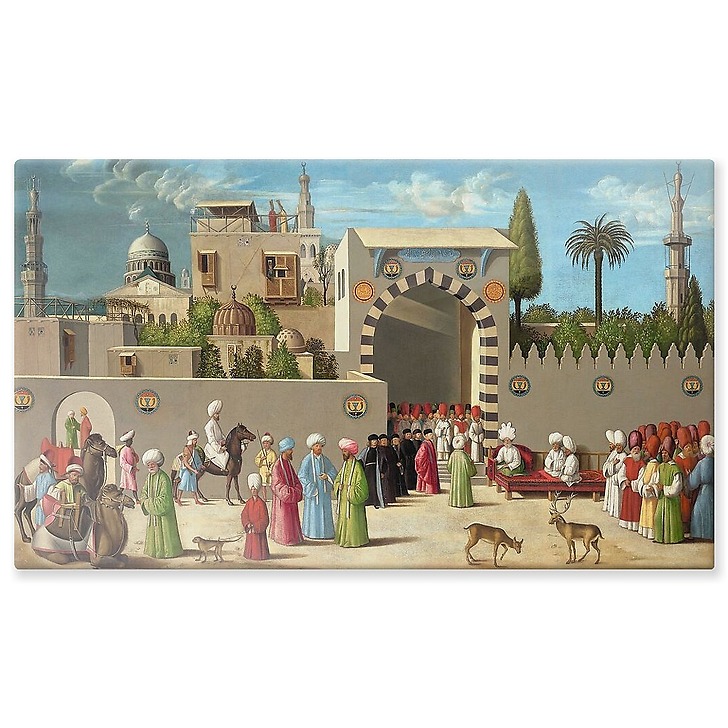 Réception d’une ambassade vénitienne à Damas (panneaux aluminium)