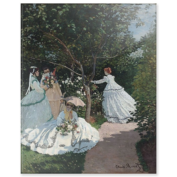 Femmes au jardin, à Ville d'Avray (panneaux acryliques)