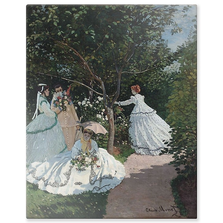 Femmes au jardin, à Ville d'Avray (panneaux aluminium)