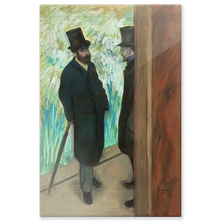 Ludovic Halévy et Albert Boulanger-Cavé dans les coulisses de l'Opéra (panneaux aluminium)